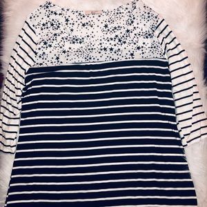 Plus size star chested blouse